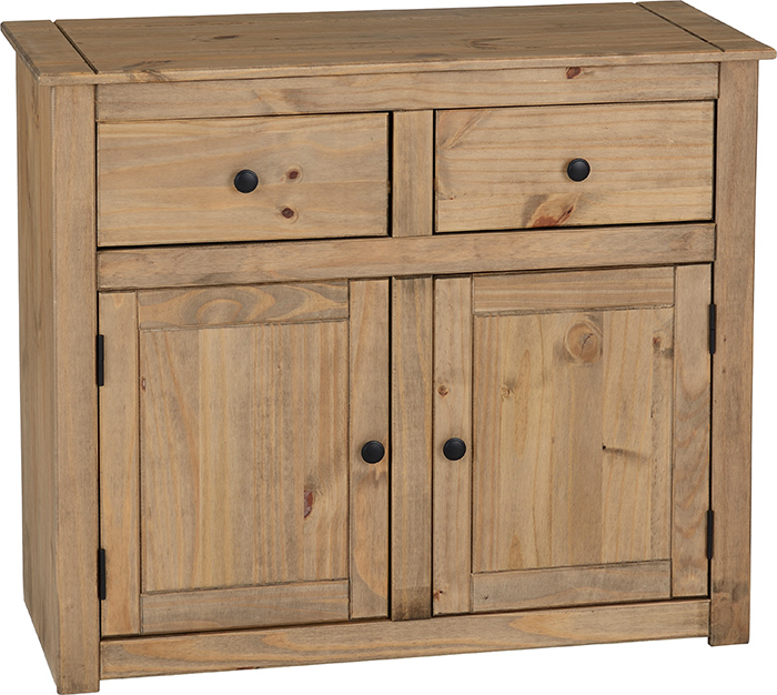 Panama 2 Door 2 Drawer Sideboard In Natural Wax